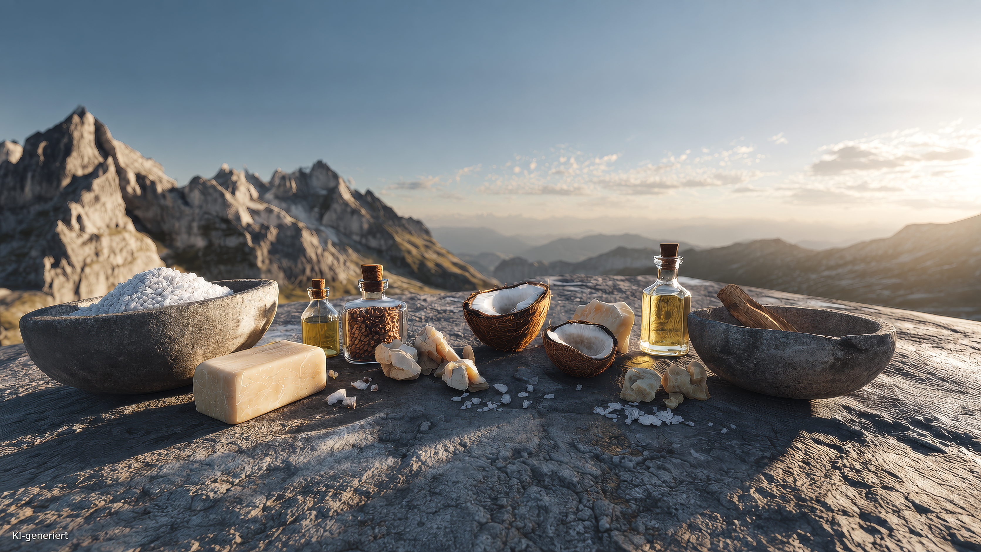 Alpenpanorama von einem Gipfel aus, Markenbild von Hanno Gorbani