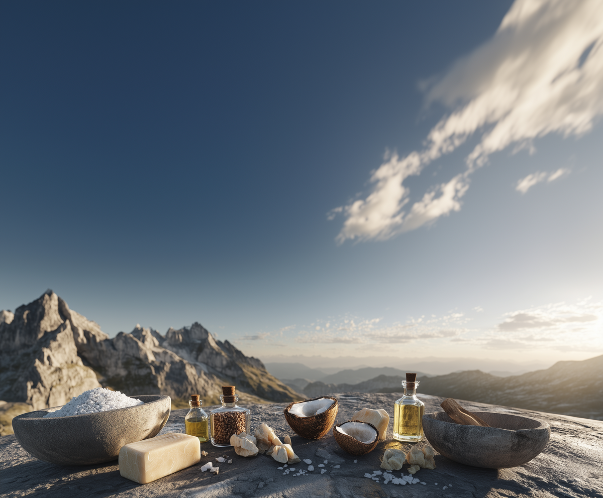 Alpenpanorama von einem Gipfel aus, Markenbild von Hanno Gorbani